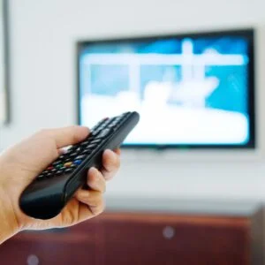 turning up volume on TV remote