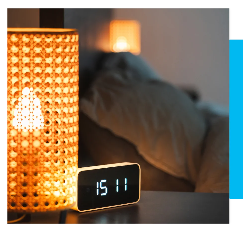 A bedroom nightstand.